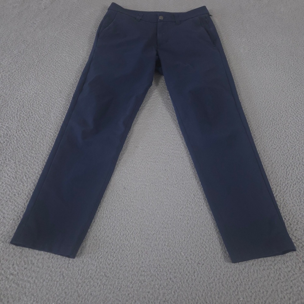 Lululemon Pants Mens 30x29 Navy ABC Slim-Fit Trouser Slim Leg Warpstreme Tech